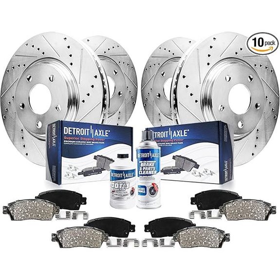 Detroit Axle Nissan Maxima Brake Kit with Rotors