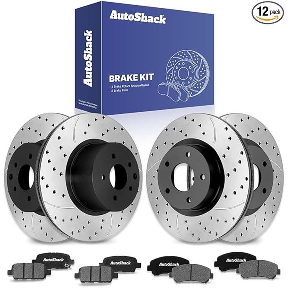 AutoShack Brake Rotor & Pad Kit for Nissan Rogue
