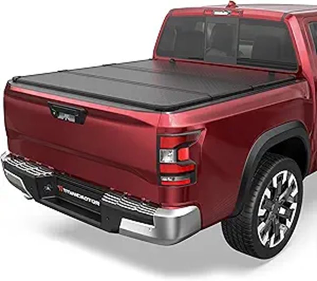 Tri-Fold Aluminum Truck Bed Cover for Nissan Titan