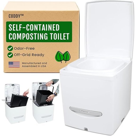 Cuddy Composting Toilet – Odorless Waterless & Self-Contained