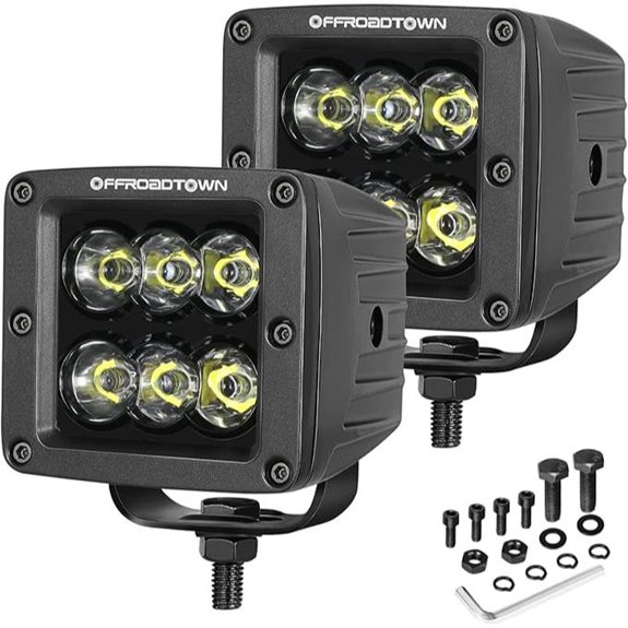 OFFROADTOWN 3-inch 120W CREE LED Cubes for Off-Road