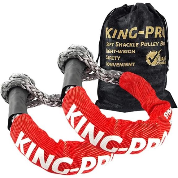 KING-PRO Synthetic Soft Shackle 2-Pack for Off-Road Vehicles