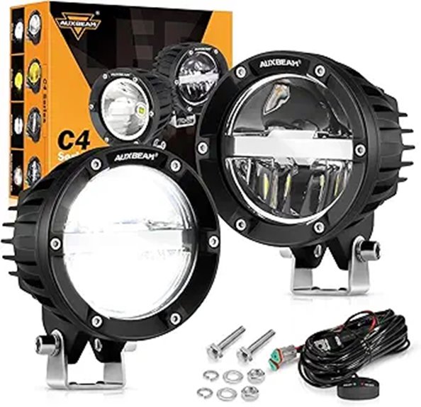 Auxbeam 4-Inch 100W Offroad LED Light Pods