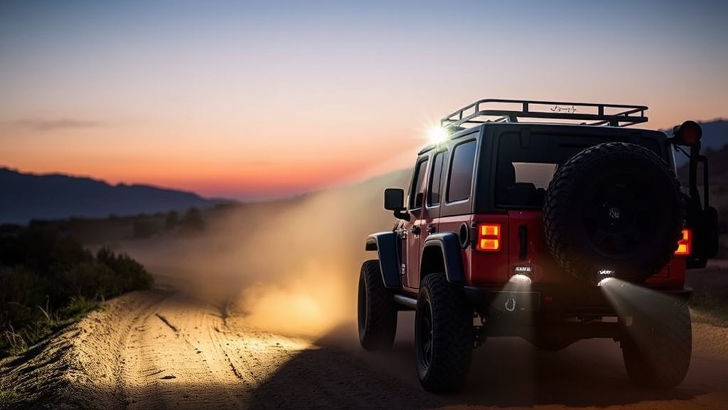 optimal dust trail lighting setup