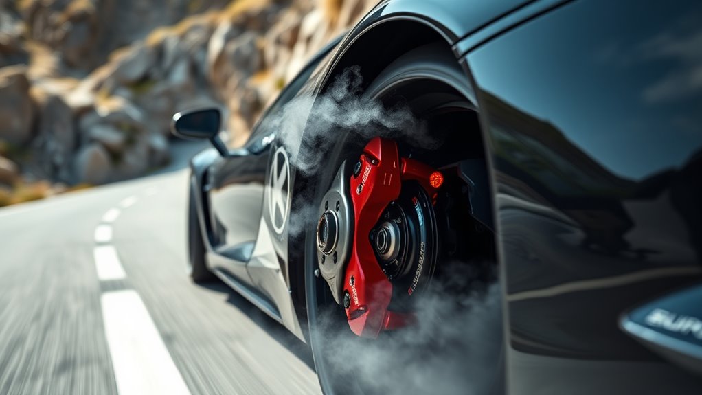 overheating from excessive brake use