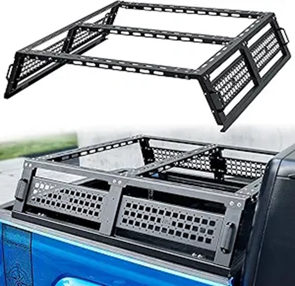 JOYTUTUS Overland Bed Rack for Tacoma Gladiator Ranger