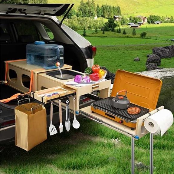 SHIWAGIN Overland Camp Kitchen with Sink and Table