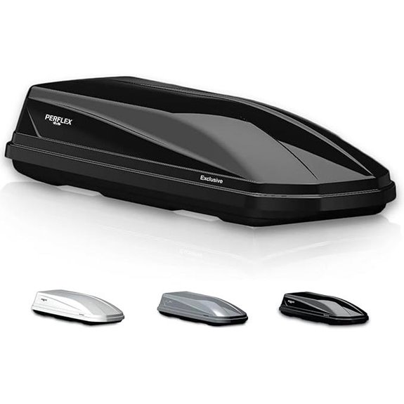 Perflex Rooftop Cargo Box 17.7 Cu Ft Black