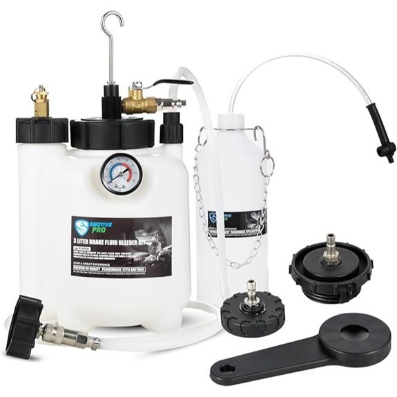 3L Pneumatic Brake Bleeder Kit with Adapters
