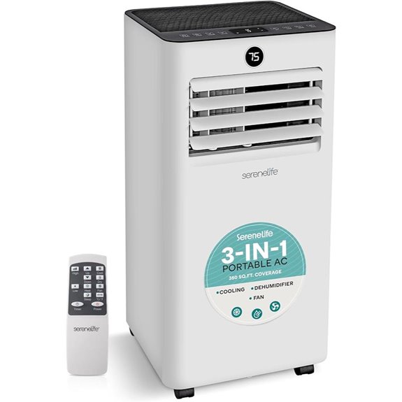 SereneLife 10,000 BTU Portable 3-in-1 Air Conditioner
