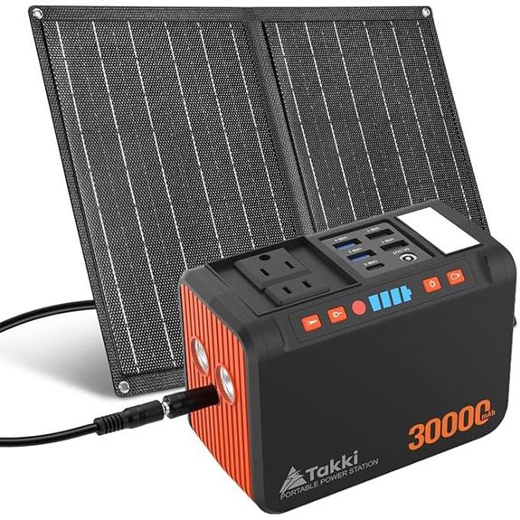 Takki 111Wh Portable Solar Generator with Panel