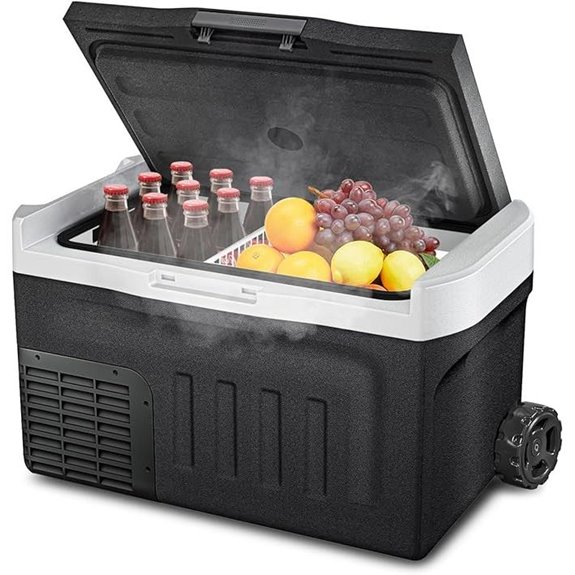 12V Portable Cooler & Freezer with Wheels