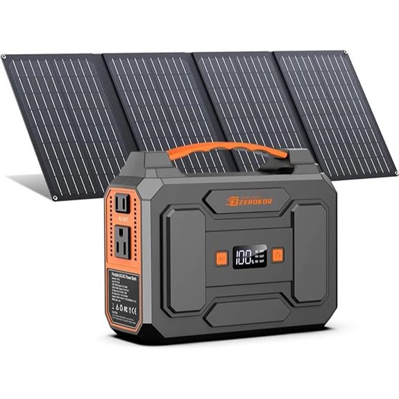 Portable Solar Power Station with 40W Foldable Panel