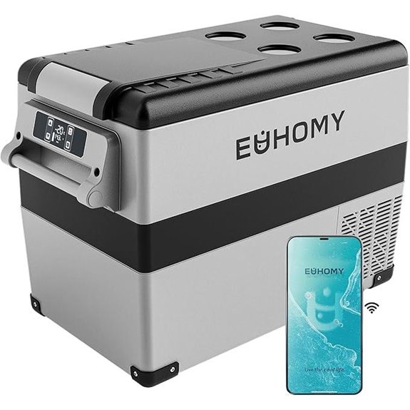 EUHOMY 48QT Portable 12V Electric Cooler and Freezer