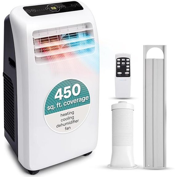 SereneLife 10,000 BTU Portable AC & Heater with Dehumidifier
