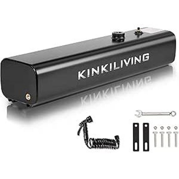 Portable Aluminum Camp Shower with Spray Hose