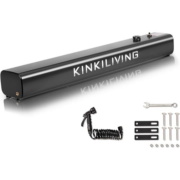 Portable Aluminum Camp Shower with Spray Hose