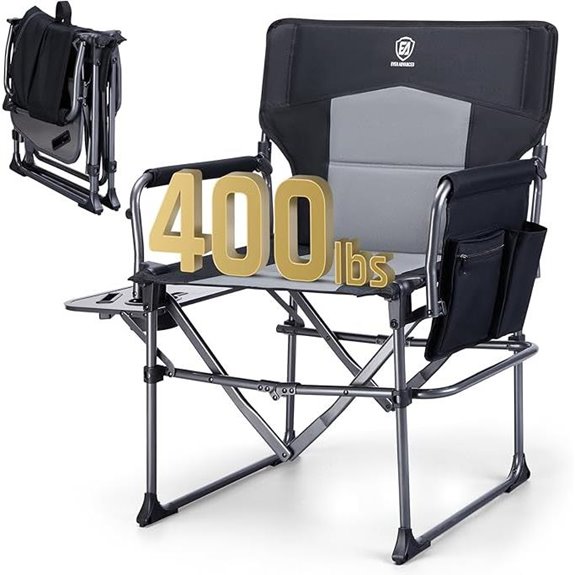 Ever Advanced Folding Camping Chair with Side Table