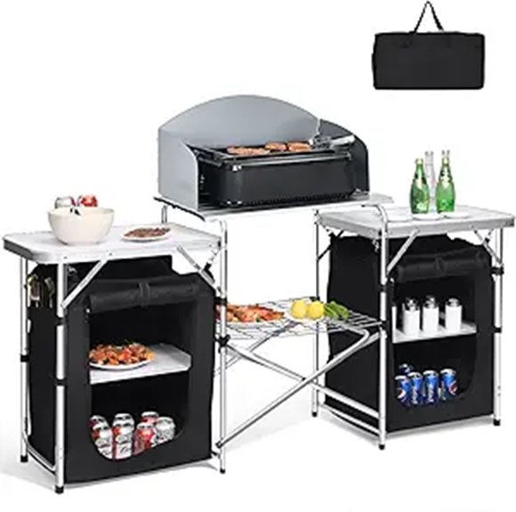 portable camping kitchen station