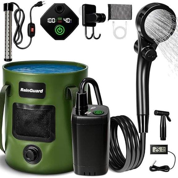 Rechargeable Portable Camping Shower with Large Capacity