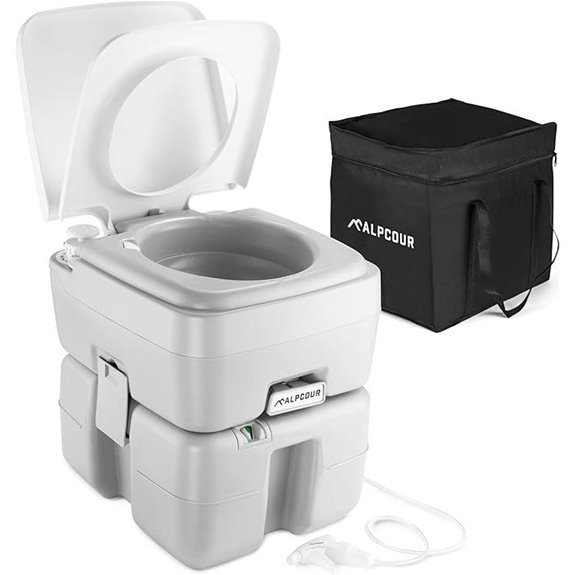 Alpcour Portable Toilet for Camping RV & Outdoor Use