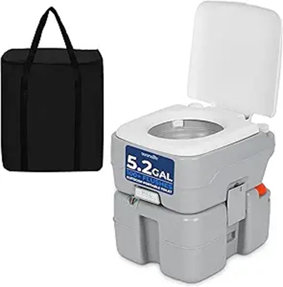SereneLife 5.2 Gal Portable Camping Toilet