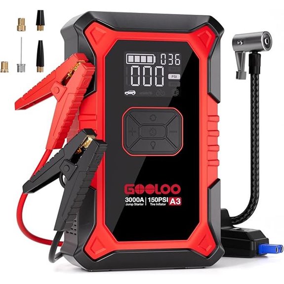 GOOLOO A3 Jump Starter & Air Compressor