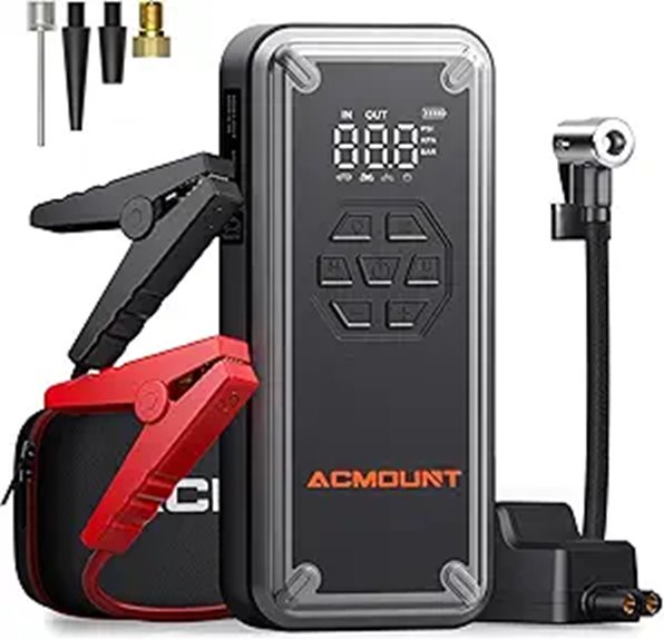 Acmount W160 Jump Starter with Air Compressor