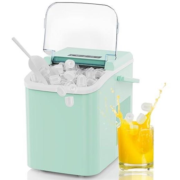 Portable Countertop Ice Maker with Handle