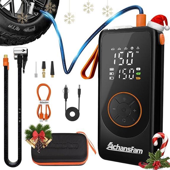 P9 Pro Portable Cordless Air Compressor with Digital Gauge