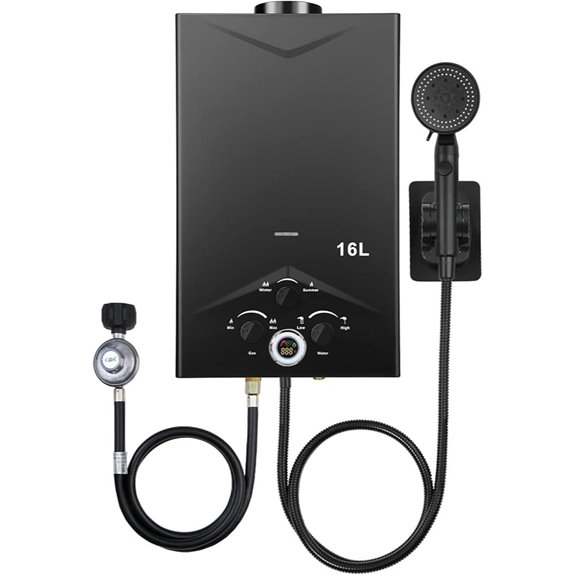 Tankless Portable Gas Water Heater with Digital Display