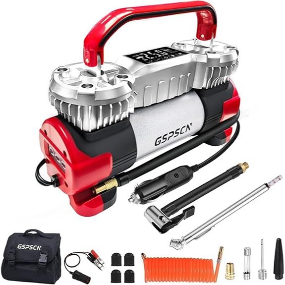 GSPSCN Dual Cylinder Portable Air Compressor (150 PSI)