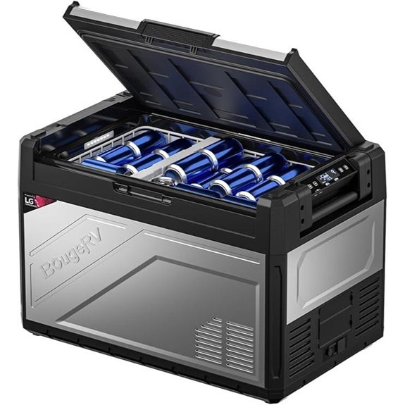 BougeRV 12V Portable Dual Zone Car Refrigerator