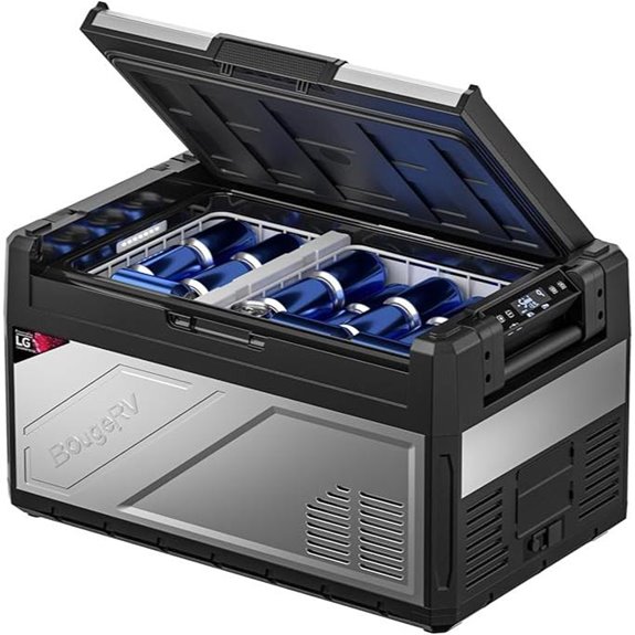 BougeRV 12V Portable Dual Zone Car Refrigerator