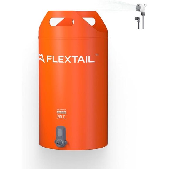 FLEXTAILGEAR Portable Electric Camping Shower Bucket