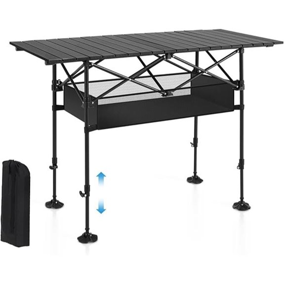 ALPHA CAMP Portable Folding Camping Table