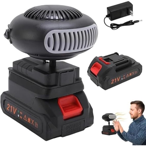 Portable Battery Heater with 1500mAh Batteries