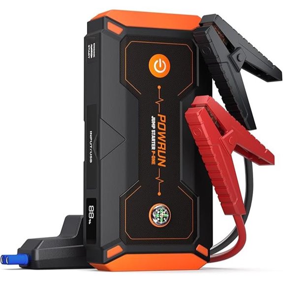 Powrun 2000A Portable Car Jump Starter with Case