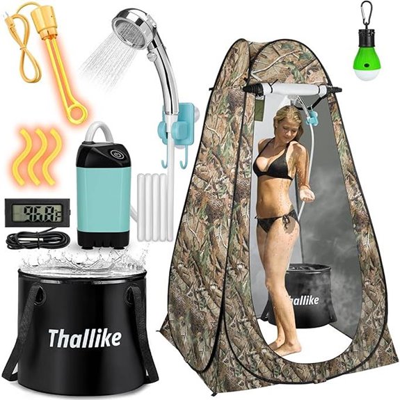 Portable Camping Shower Kit with Pump and Bucket