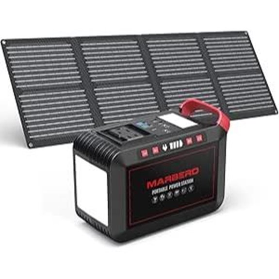 MARBERO 237Wh Solar Generator with Foldable Panel