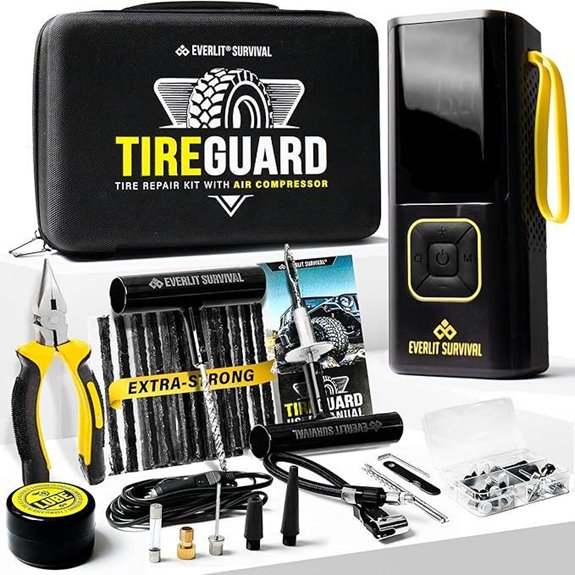 EVERLIT Tire Repair Kit with Air Compressor