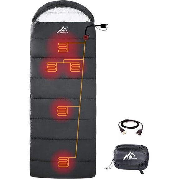 Heated Sleeping Bag with USB Power (5pcs)
