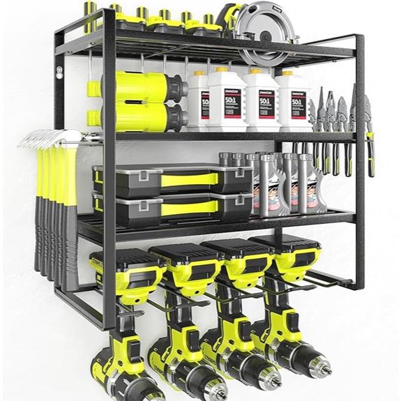 KAFAHOM Power Tool Organizer with Storage Rack