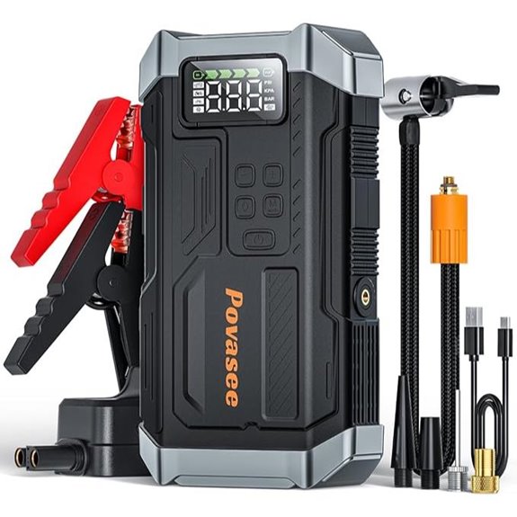 5000A Jump Starter with Air Compressor and LCD