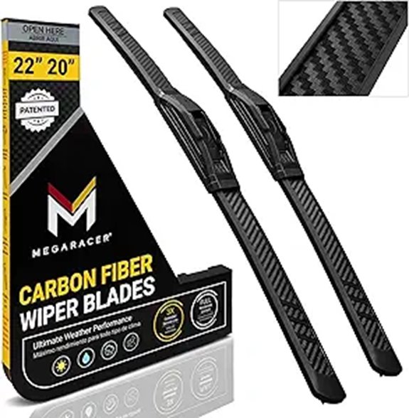 Premium Silicone Windshield Wiper Blades 2-Pack