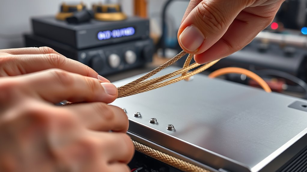 proper grounding eliminates whine