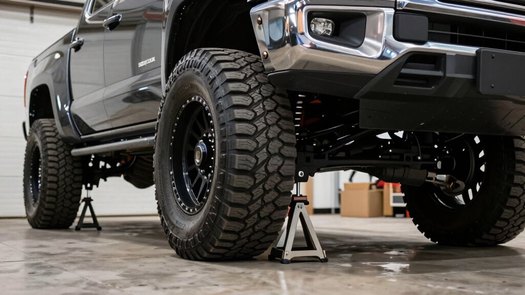 proper jack stand placement