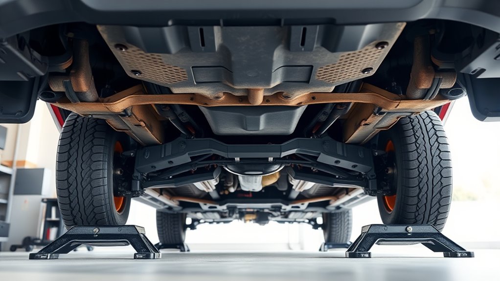 proper jack stand placement