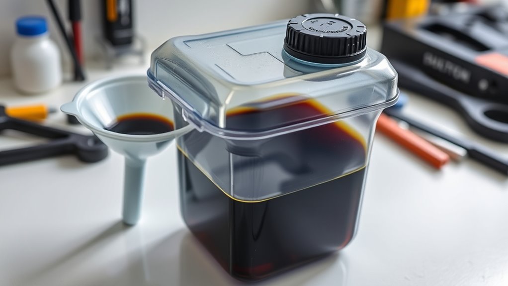 proper used fluid disposal