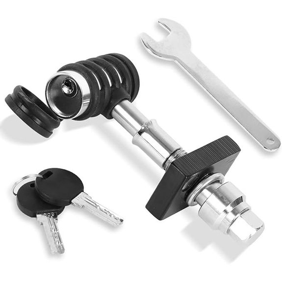 MaxxHaul 50174 Quiet 5/8 Hitch Locking Pin Set Black